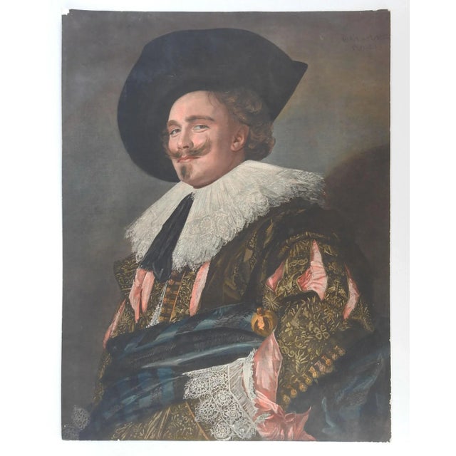 Vintage Lithograph Franz Hals Laughing Cavalier For Sale - Image 4 of 5