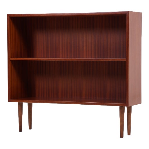 Mid-Century Mahogany 2-Shelves Bookcase For Sale
