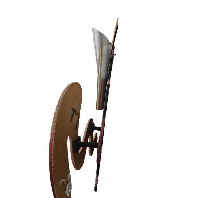 Pink 1980s Post Modern Wall Sculpture by Dean Johnson For Sale - Image 8 of 9