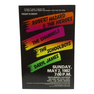 1982 State College Concert Series Poster For Sale