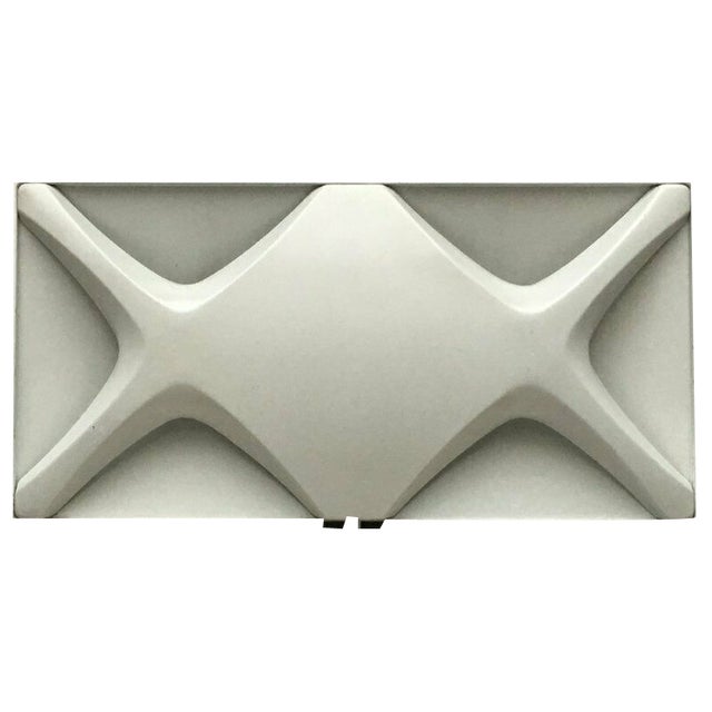 Mid-Century Space Age Cross Oyster Style Wall Lamp by Klaus Link for Heinz Neuhaus Leuchten, Germany, 1960s For Sale