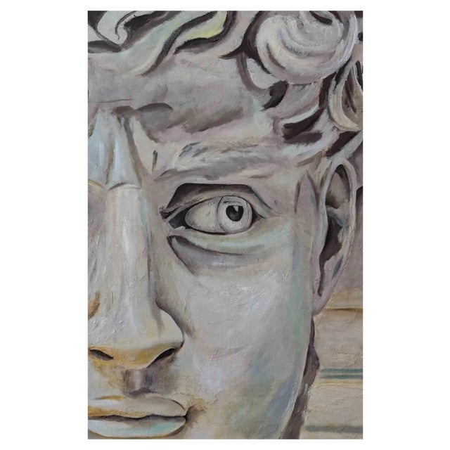 Adriano Bernetti da Vila, David's Gaze, Original Painting, 2018 For Sale