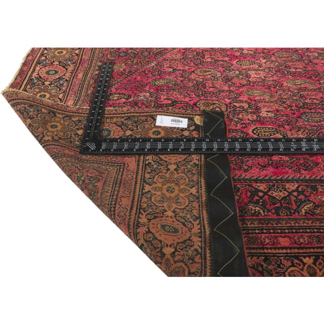 Antique Persian Farahan Rug - 04'02 X 06'04 For Sale - Image 4 of 9