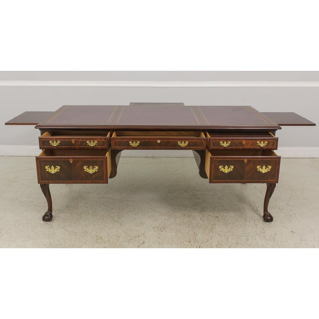 Henkel Harris Moore Claw Foot Mahogany Leather Top Desk Chairish