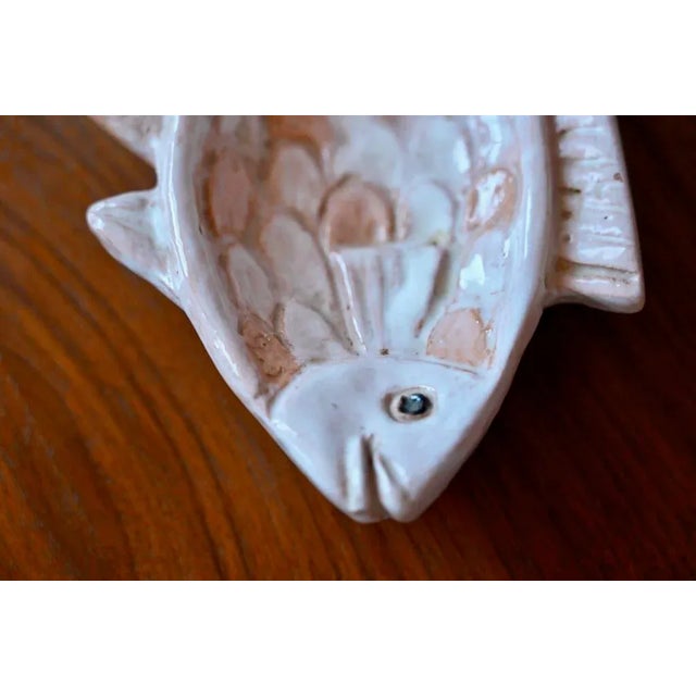 Pink Fish Ceramic Bowl by Denise Picard, France, 1940s For Sale - Image 4 of 7
