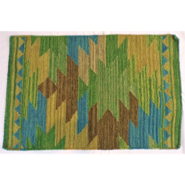 Vintage Anatolia Flat Weave Heriz Kilim 2x3 Ft Chairish