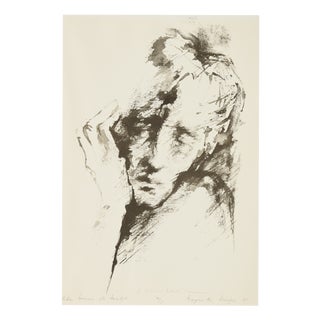 Margarethe Krieger, Oskar Werner as Hamlet, 1985, Lithograph For Sale