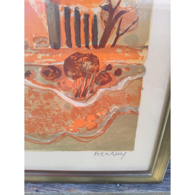 Modern Frédéric Menguy, Landscape, 1970s, Lithograph For Sale - Image 3 of 8