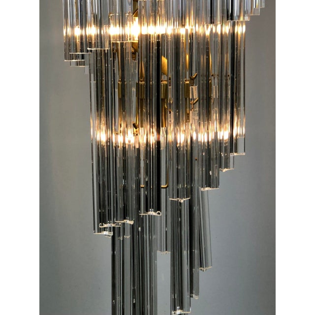 Murano Glass Cascading Chandelier, 1980s For Sale - Image 8 of 11