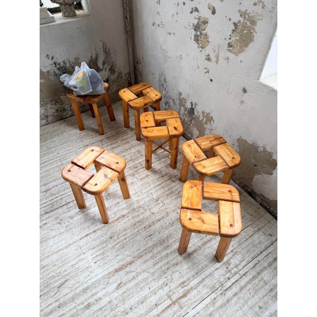 Stools by Olof Ottelin, Finland, 1950, Set of 6 For Sale - Image 10 of 18
