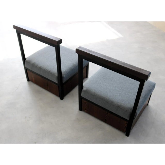 Black Vintage Prayer Chair, 1950s For Sale - Image 8 of 10