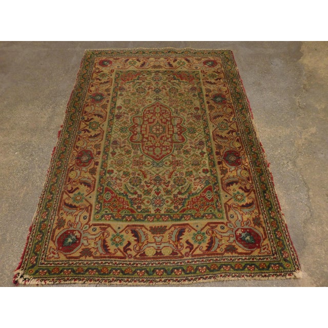 Hand Knotted Vintage Turkish Rug For Sale In Los Angeles - Image 6 of 10