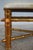 Decorator Newly Upholstered Gold Bamboo Form Bench For Sale - Image 9 of 12