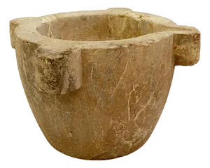 Large 19th Century Mortar in Saint Rémy Marble