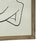 1970s Contemporary Minimalist Reclining Nude Figure Line Drawing in Wood Frame. For Sale - Image 4 of 10
