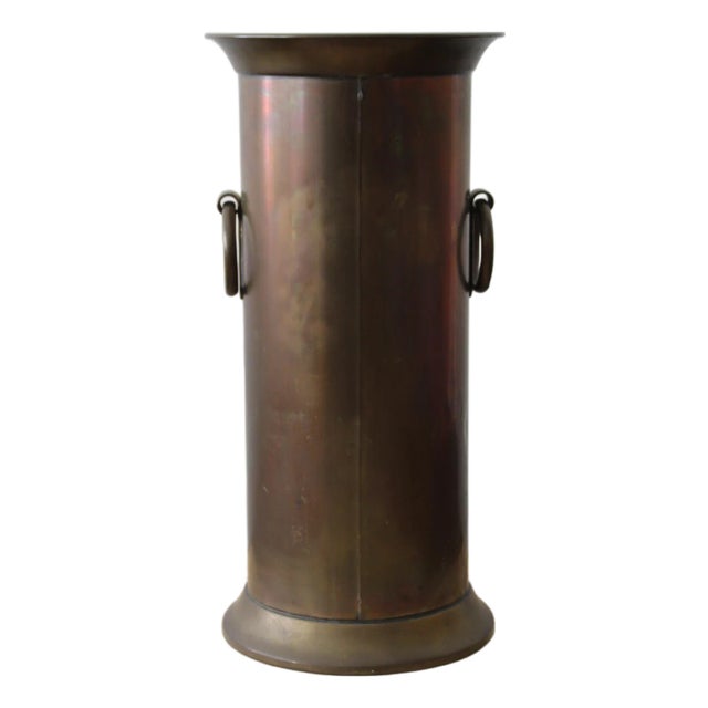 Minimalist Gold Umbrella and Cane Holder, 1950s For Sale