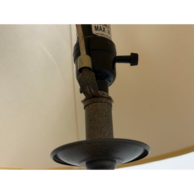 Traditional Patinated Fluted Base Table Lamps, Pair For Sale In San Francisco - Image 6 of 12
