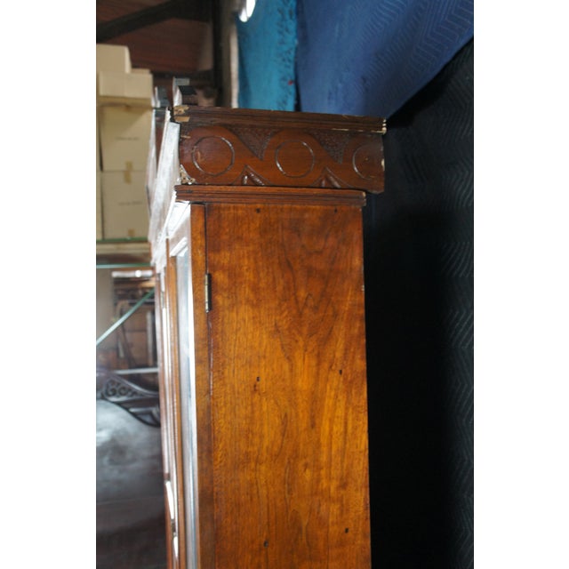 Monumental Antique Victorian Eastlake Walnut Bookcase Curio Display Cabinet Showcase For Sale - Image 14 of 14
