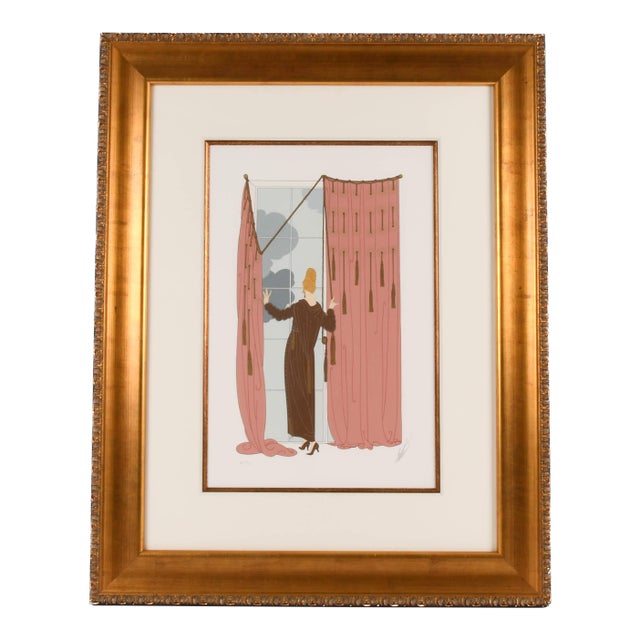 Late 20th Century Artist Proof Signed Erté Cloudy Morning Limited-Edition 9/60 Screenprint For Sale