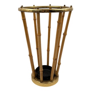 Hollywood Regency Bamboo Umbrella Rack, France 1970 For Sale