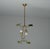 Mid-Century Modern Italian Pendant Lamp in Brass and Green Lacquered Metal, 1950s For Sale - Image 9 of 9
