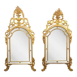 Italian Louis XVI Style, Hollywood Regency, Large Wall Mirrors, Italy 1930s