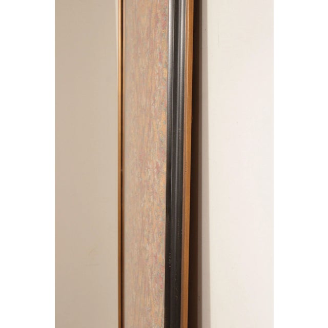 Farmhouse Kashmiri Style Hand Embroidered Crewel Framed Textile For Sale - Image 3 of 12