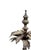 Late 20th Century Late 20th Century Neoclassical Style Table Lamp in Silver Gilt With Pleated Silk Shade by John Richard For Sale - Image 5 of 5