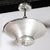 Silver 1930s Art Deco Machine Age Brushed Aluminum Pendant Chandelier Signed Edwin Guff For Sale - Image 8 of 14