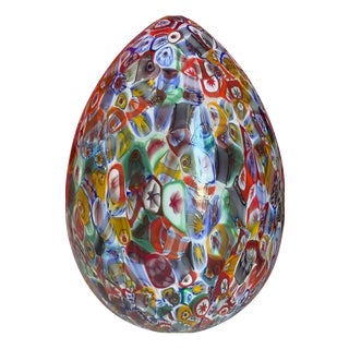 Small Murano-Style Glass Egg Lamp by Simoeng For Sale