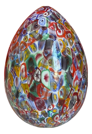 Small Murano-Style Glass Egg Lamp by Simoeng