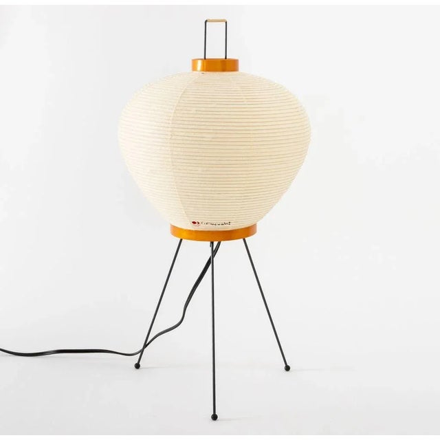 Wood Isamu Nogouchi "Akari 3a" Table Lamp For Sale - Image 7 of 13