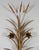 Italian Vintage Italian Gilt Tole Florentine Sheaf of Wheat Wall Light Fixture For Sale - Image 3 of 7