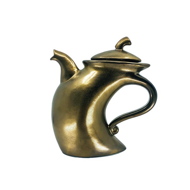 1980’s “Dancing” or “Strutting” Modern Tea Set handmade by artist Michael Lambert, hand signed.