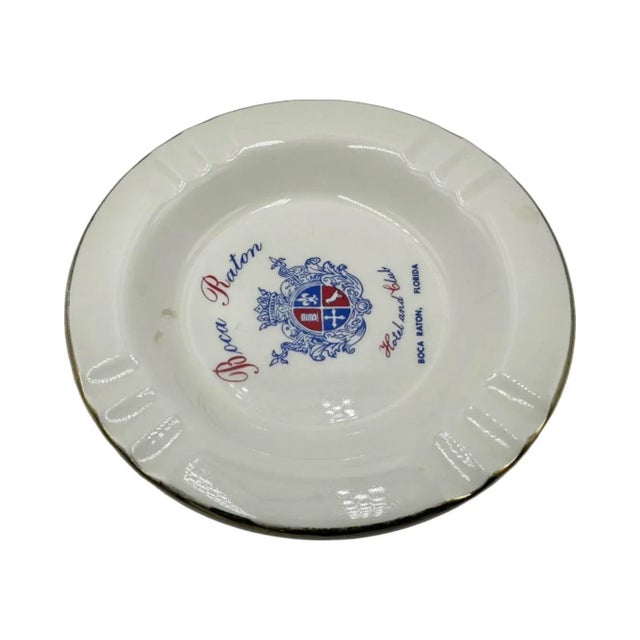 Vintage Boca Raton Hotel & Club Ashtray Catchall Dish Florida For Sale - Image 10 of 12