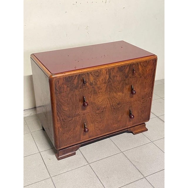 1930s Small Deco Chest of Drawers, 1930s For Sale - Image 5 of 18