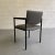 Dark Gray Mid-Century Modern Steel Frame Leather Armchair For Sale - Image 8 of 10