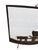 Rustic Antique Rustic Wrought Iron Fireplace Screen Silhouette Covered Wagon Ox Western For Sale - Image 3 of 18