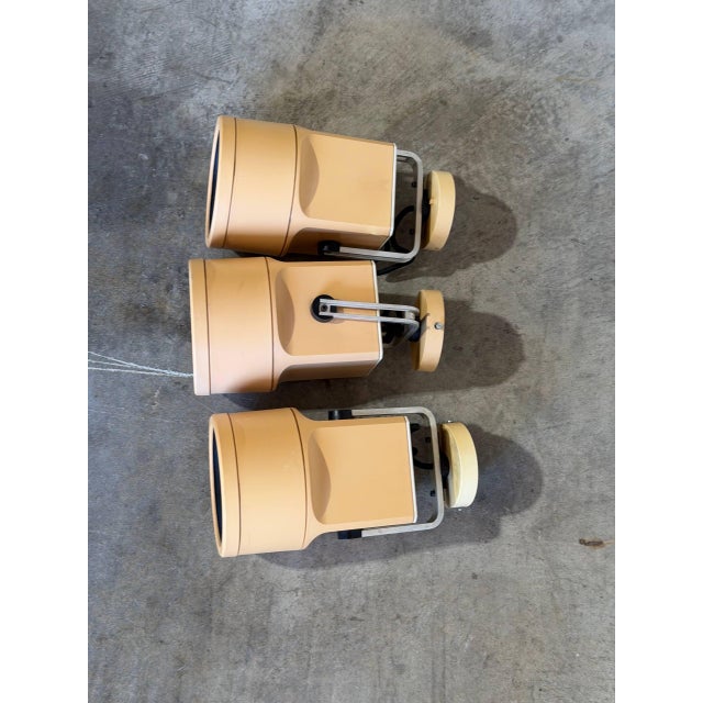 1970s Style After Louis Poulsen Danish Modern Beige Metal Spotlights - Set of 3 For Sale - Image 11 of 12