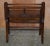 Antique Hall Bench with Brass Mounts & Walnut Frame from Jas Shoolbred, 1890s For Sale - Image 14 of 18
