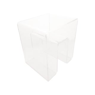 Lucite Side Table for Magazines and Books For Sale