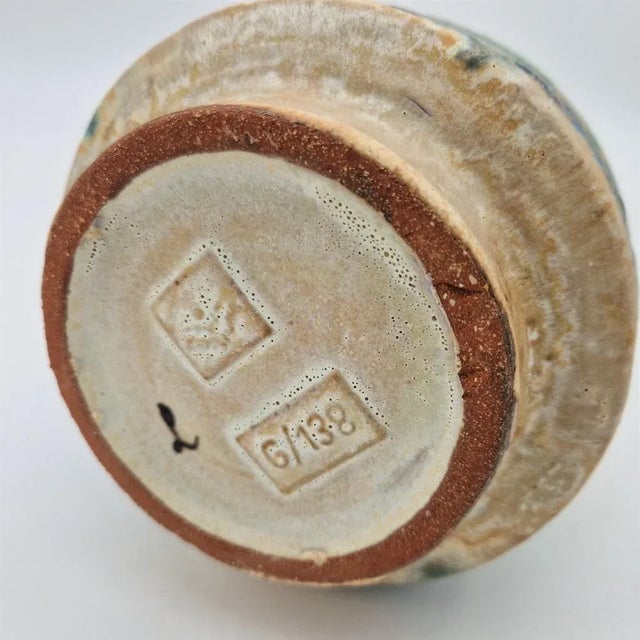 Ceramic Vase by F. Glatzle for Karlsruher Majolika, 1973 For Sale - Image 4 of 6