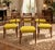 Mid-Century Modern Wooden Dining Chairs with Mustard Yellow Upholstery, 1960s, Set of 6, in Very Good conditions. Designed...