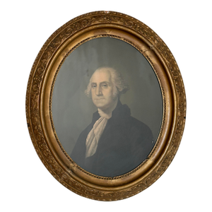 1964 Chromolithograph Portrait of George Washington by e.c. Middleton