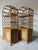 1970s 1970's Vintage Palm Beach Regency Arched Rattan Étagères With Cabinets – A Pair For Sale - Image 5 of 16