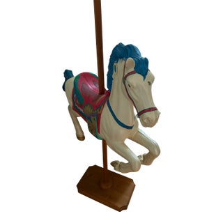1990s Decorative Carousel Horse Based on Coney Island Style For Sale