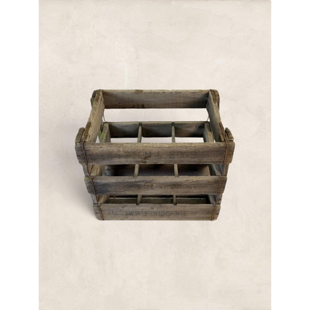Auburn Vintage English Weston and Son LTD Herefordshire Cider Crate For Sale - Image 8 of 8