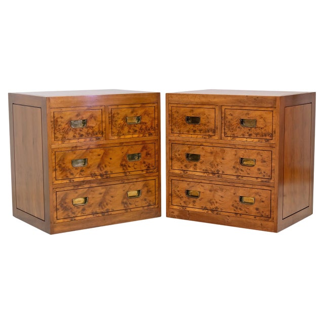 Vintage Nightstand in Yew from Gordon Russell, 1988, Set of 2 For Sale - Image 18 of 18