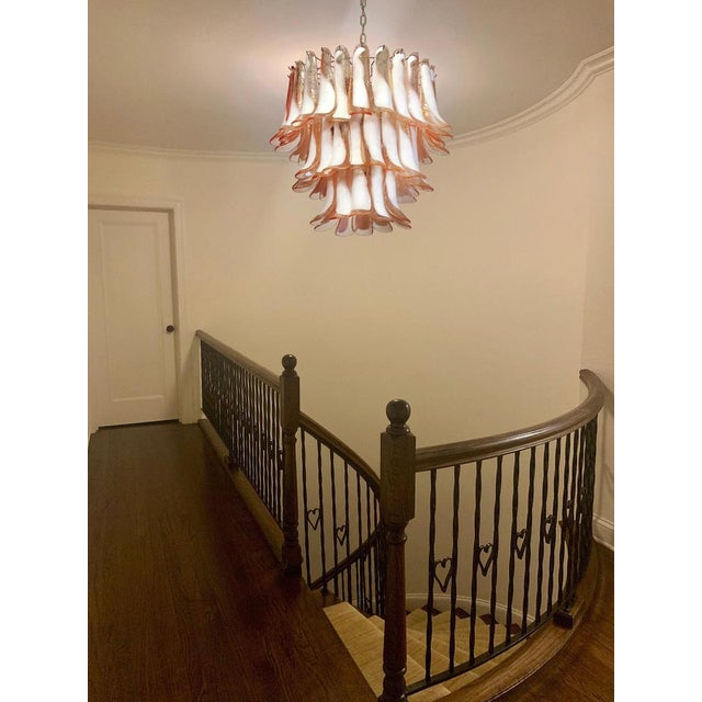 Italian Petal Flamingo Chandelier, Murano For Sale - Image 11 of 18
