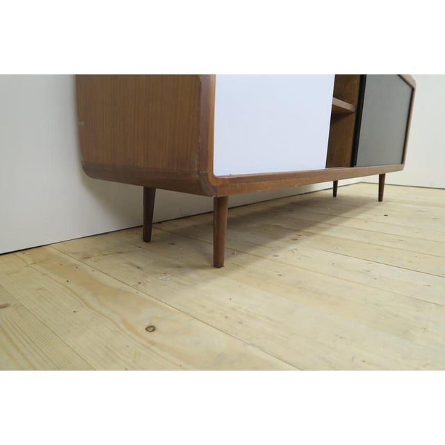 Black and White Teak Sideboard, 1960s For Sale - Image 6 of 9